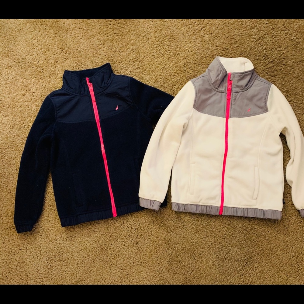 Náutica fleece zip up jackets